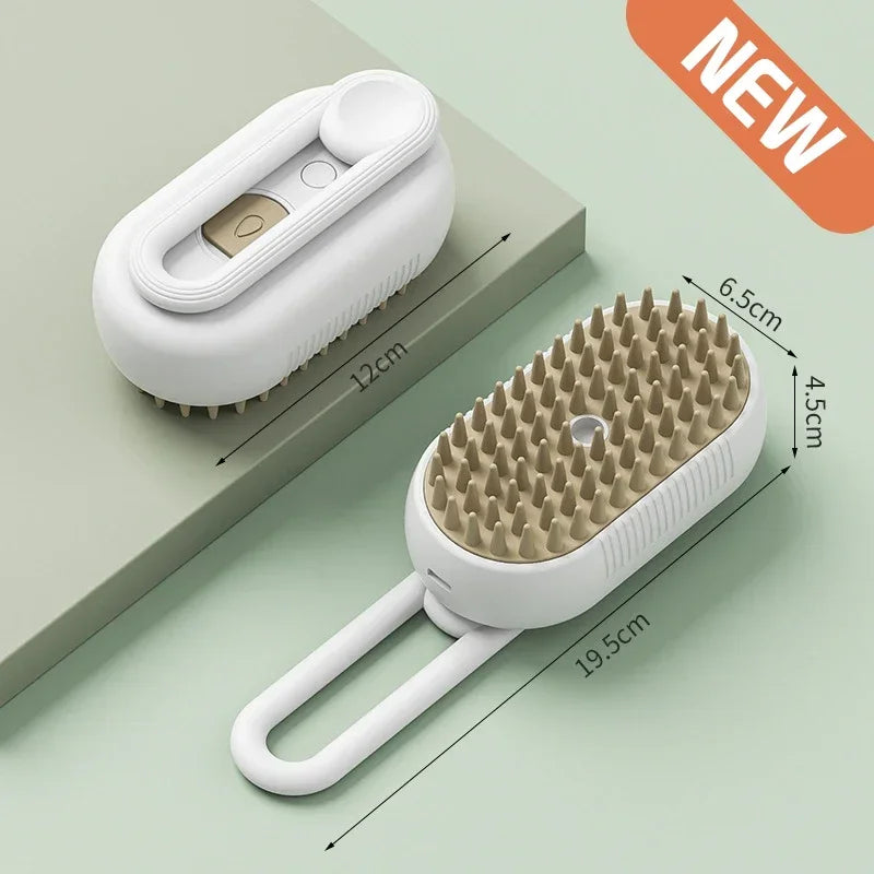 "3-in-1 Pet Spray & Massage Brush – Hair Removal & Bath Comb"