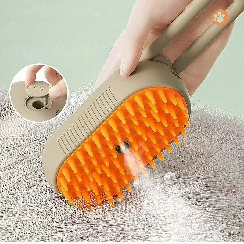 "3-in-1 Pet Spray & Massage Brush – Hair Removal & Bath Comb"